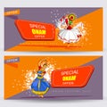 Happy Onam Big Shopping Sale Advertisement background for Festival of South India Kerala Royalty Free Stock Photo