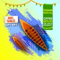 Happy Onam Big Shopping Sale Advertisement background