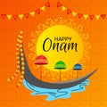 Happy Onam festival of South India Kerala.