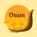 happy onam poster template vector Royalty Free Stock Photo