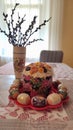 happy orthodox Easter table Royalty Free Stock Photo