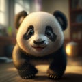 HAPPY PANDA EMOJI - AI GENERATED