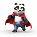 Happy Panda The Superhero Cartoon Character In Maya