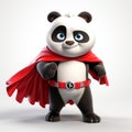 Happy Panda Superheroes: Creative Cartoon Characters In John Wilhelm Style