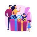 Happy parenthood vector concept metaphor