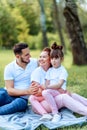 Happy parents playing with their daughter Royalty Free Stock Photo