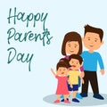 Happy parents`s day concept. vector illustration
