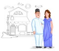 Happy Parsi couple Royalty Free Stock Photo