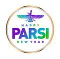 Happy Parsi New Year illustration. Parsi new year post