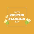 Happy Pascua Florida Day vector