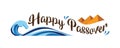 Happy passover abstract banner. vector illustration