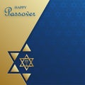 Happy Passover card, the Pessah holiday with nice and creative Jewish symbols