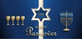 Happy Passover card, the Pessah Jewish holiday
