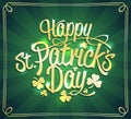 Happy Patrick`s day postcard