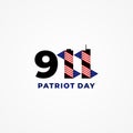 Happy Patriot Day Vector Design Illustration