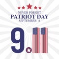 Happy Patriot Day Vector Illustration