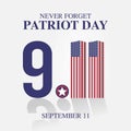 Happy Patriot Day Vector Illustration