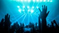 Happy People Dance in Nightclub Party Concert