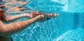 Happy family dive underwater with fun in swimming pool Royalty Free Stock Photo