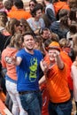 Happy people enjoy at Koninginnedag 2013