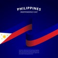 Happy Philippines Independence Day Celebration Vector Template Design Illustration