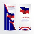 Happy Philippines Independence Day Celebration Vector Template Design Illustration