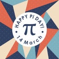 Happy Pi Day. Celebrate Pi Day. March 14th. 3.14 - Vector