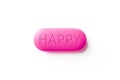 happy pill macro Royalty Free Stock Photo