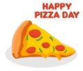 Happy Pizza Day with delicious pizza