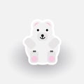 Happy Polar Bear cartoon character