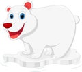 Happy polar bear cartoon