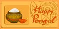 Happy Pongal Harvest Festival in India Vector EPS