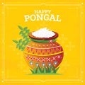 Happy Pongal Harvest Festival of Tamil Nadu South India