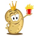 Happy potato Royalty Free Stock Photo