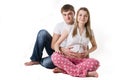 Happy pregnant couple Royalty Free Stock Photo