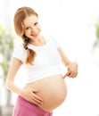 Happy pregnant woman Royalty Free Stock Photo