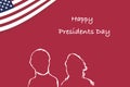 Happy president day of America, Washington day banner background