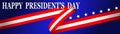 Happy President`s day design blue background or baber