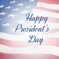 Happy President`s Day greeting card Royalty Free Stock Photo