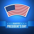 Happy President`s Day greeting card