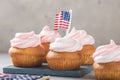 Happy Presidents day, February 17. Patriotic Baking Supply Cup Cake Holders for holiday and july 4th concepts