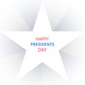 Happy Presidents Day greeting banner