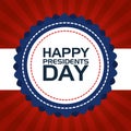 Happy presidents day poster Royalty Free Stock Photo