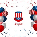 Happy Presidents Day Vector Template Design Illustration