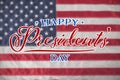 Composite image of happy presidents day. vector typography Royalty Free Stock Photo