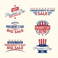 Happy Presidents day. Vector typography, text or logo design. Usable for sale banners, greeting cards, gifts