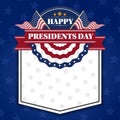 Happy Presidents Day Banner Background and Greeting Cards. Royalty Free Stock Photo