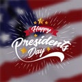 Happy Presidents Day Banner Background and Greeting Cards. Vector Illustration Royalty Free Stock Photo