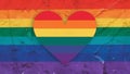 Happy Pride Month Poster Design Royalty Free Stock Photo