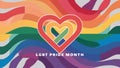 Happy Pride Month Poster Design Royalty Free Stock Photo